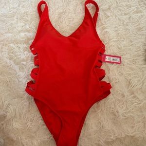 One piece bathing suit